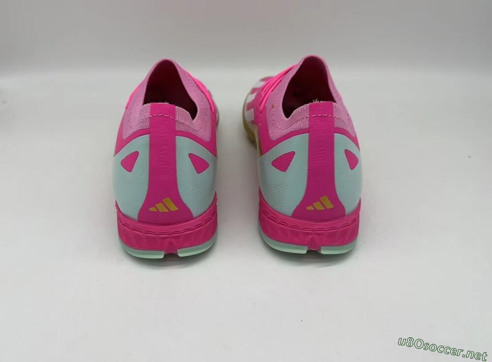 Men's Adidas X 23 Crazyfast.1 TF Football Shoes - Pink/White/Gold