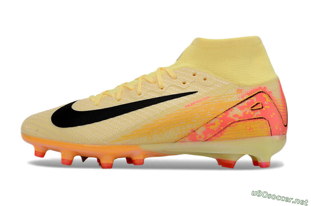 Unisex Nike Air Zoom Mercurial Superfly 10 Elite AG Football Boots - Yellow/Pink/Black 0