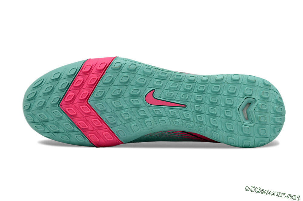 Unisex Nike Air Zoom Mercurial Superfly 10 Elite TF Football Shoes - Green/Pink/Black 7