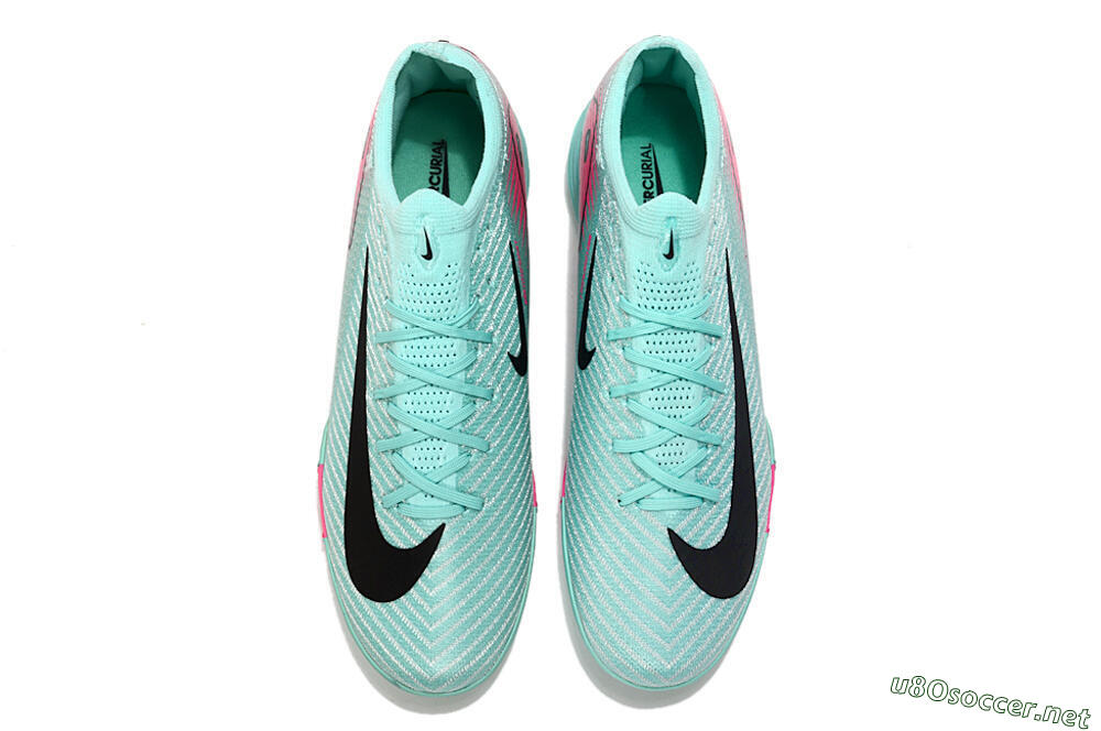 Unisex Nike Air Zoom Mercurial Vapor 16 Elite AG Football Boots - Green/Pink/Black 5