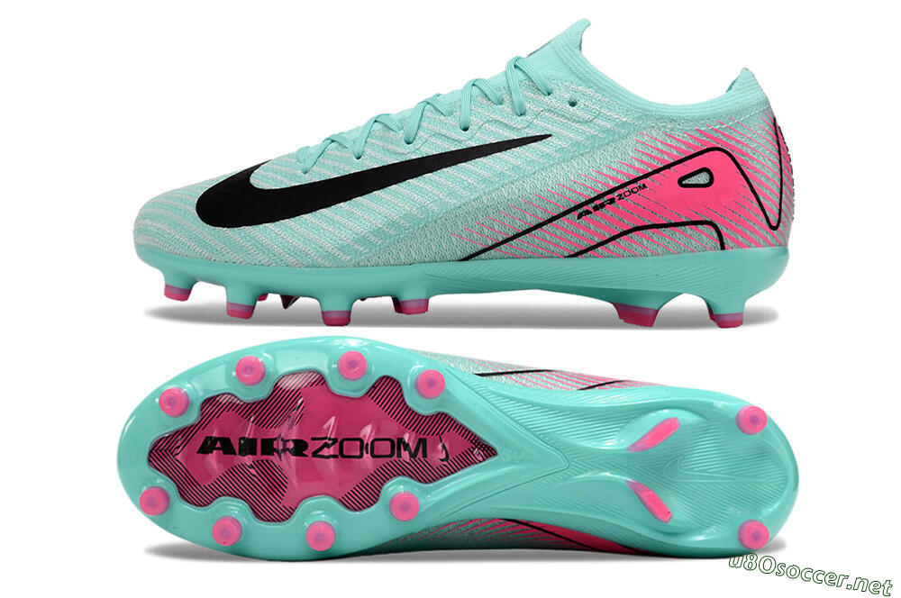 Unisex Nike Air Zoom Mercurial Vapor 16 Elite AG Football Boots - Green/Pink/Black 1