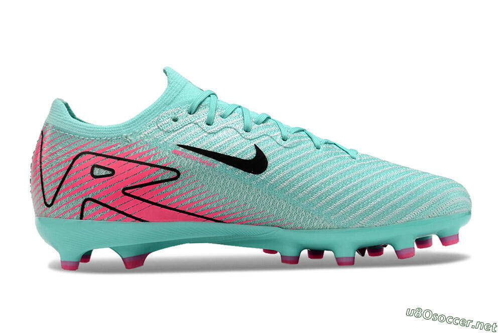 Unisex Nike Air Zoom Mercurial Vapor 16 Elite AG Football Boots - Green/Pink/Black 4