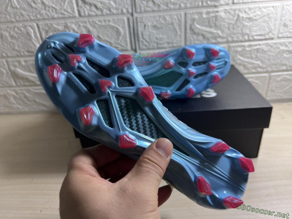 Men's Adidas X Speedportal.1 FG Football Boots - Blue/Pink