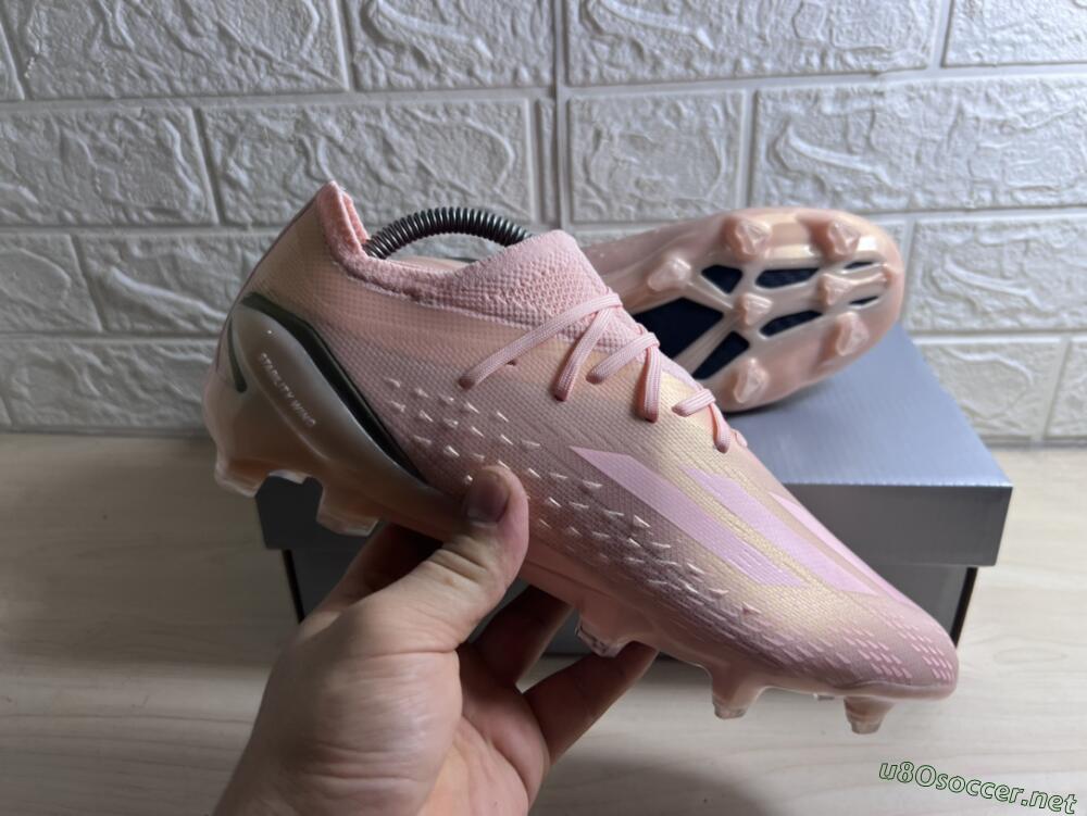 Men's Adidas X Speedportal.1 FG Football Boots - Beige/Black