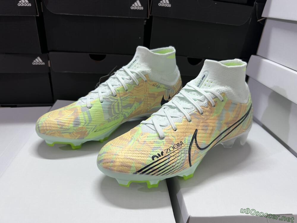 Men's Nike Air Zoom Mercurial Superfly 9 Elite FG Football Boots - Blue/Green