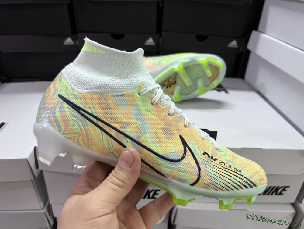 Men's Nike Air Zoom Mercurial Superfly 9 Elite FG Football Boots - Blue/Green