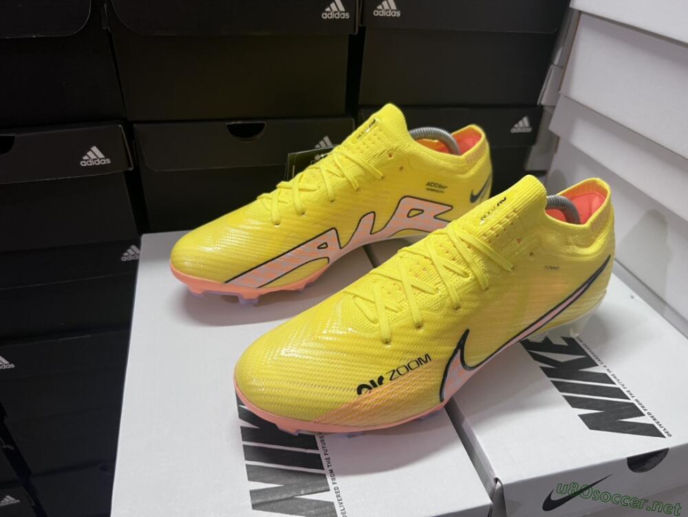 Men's Nike Air Zoom Mercurial Vapor 15 Elite FG Football Boots - Yellow/Pink