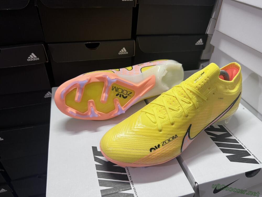 Men's Nike Air Zoom Mercurial Vapor 15 Elite FG Football Boots - Yellow/Pink