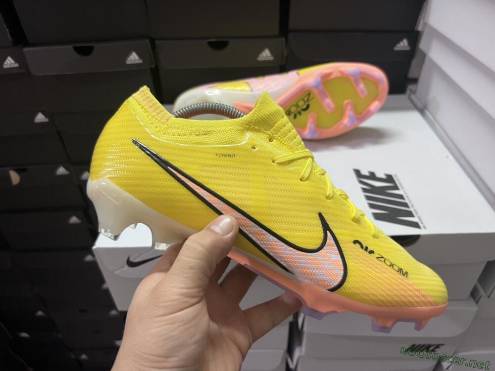 Men's Nike Air Zoom Mercurial Vapor 15 Elite FG Football Boots - Yellow/Pink