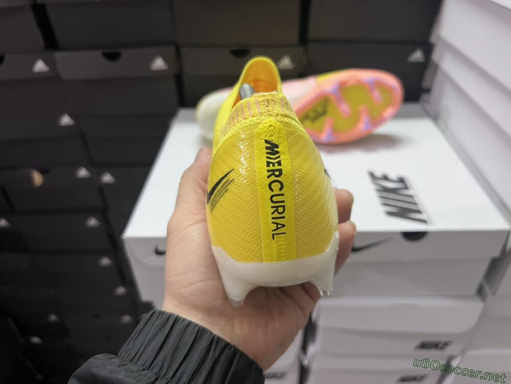 Men's Nike Air Zoom Mercurial Vapor 15 Elite FG Football Boots - Yellow/Pink