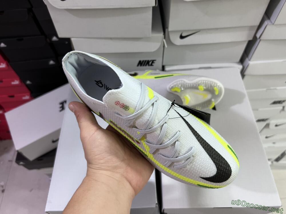 Men's Nike Phantom GT 2 Elite FG Football Boots - White/Green