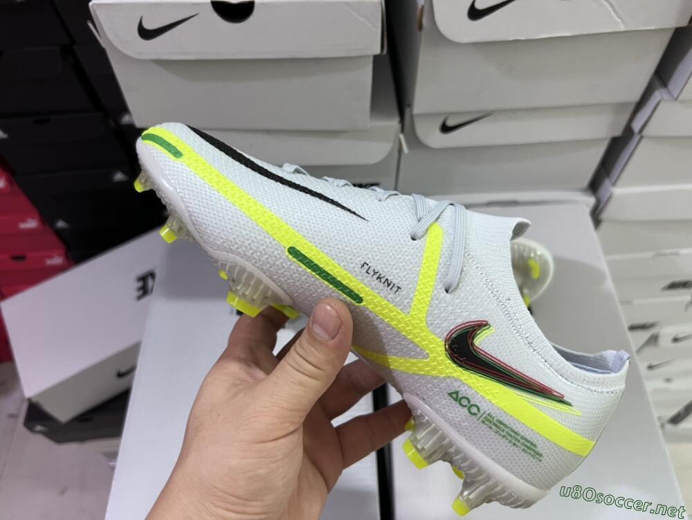 Men's Nike Phantom GT 2 Elite FG Football Boots - White/Green