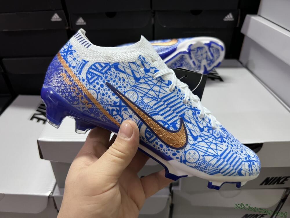 Unisex Nike Air Zoom Mercurial Vapor 15 Elite FG Football Boots - Blue/White/Red