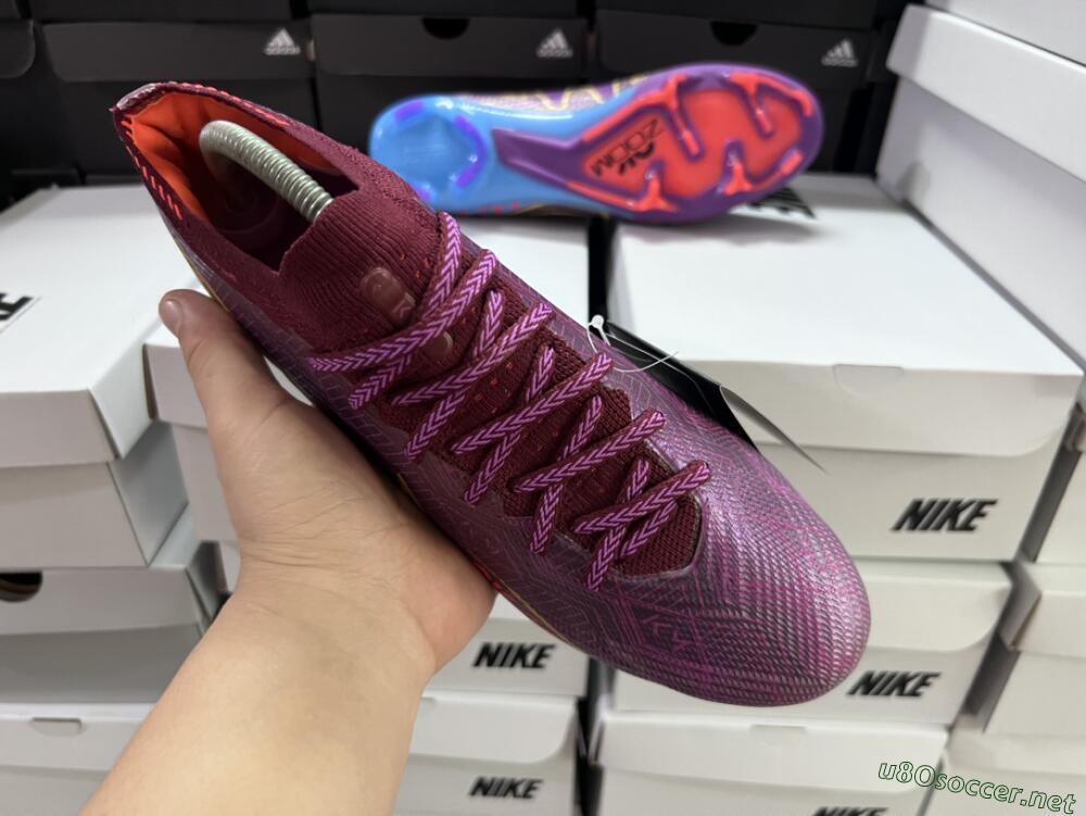 Men's Nike Air Zoom Mercurial Vapor 15 Elite FG Football Boots - Purple/Blue/Gold