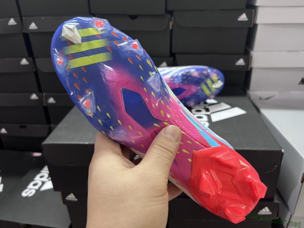 Unisex Adidas Predator FIFA World Cup Qatar 2022 Edge+ FG Football Boots - White/Red/Blue