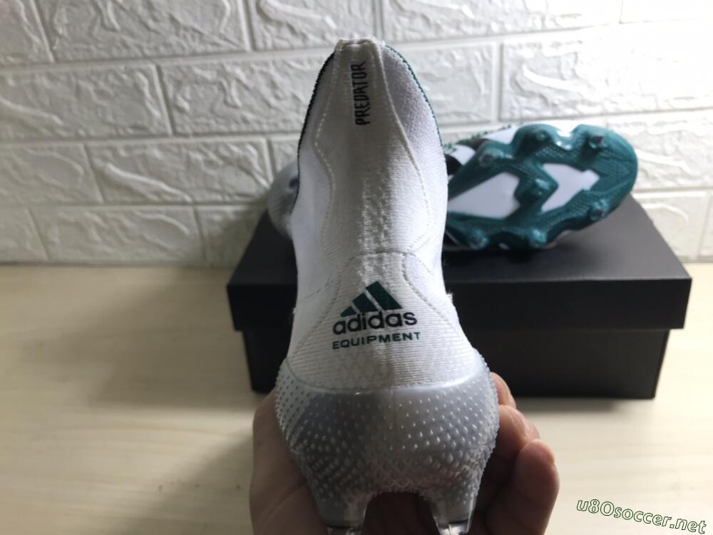 Unisex Adidas Predator Freak+ FG Football Boots - White/Black/Green
