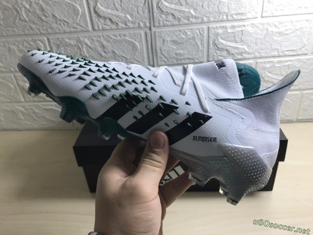 Unisex Adidas Predator Freak.1 FG Football Boots - White/Green/Black