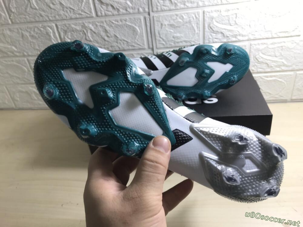 Unisex Adidas Predator Freak.1 FG Football Boots - White/Green/Black