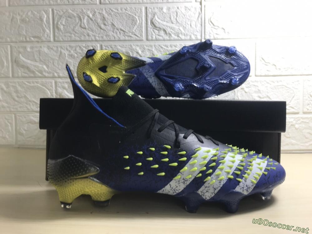 Unisex Adidas Predator Freak.1 FG Football Boots - Black/Blue/White
