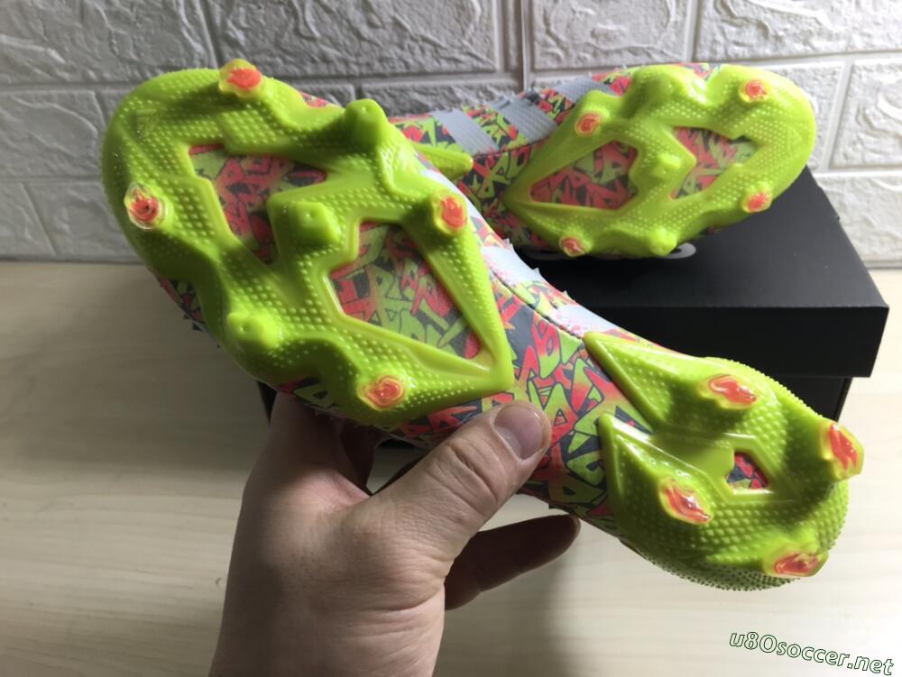 Unisex Adidas Predator Freak.1 FG Football Boots - Grey/Yellow/Orange