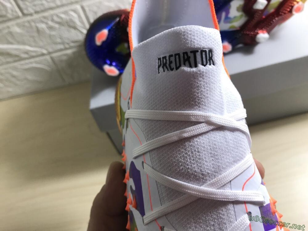 Men's Adidas Predator Freak.1 FG Football Boots - White/Rainbow