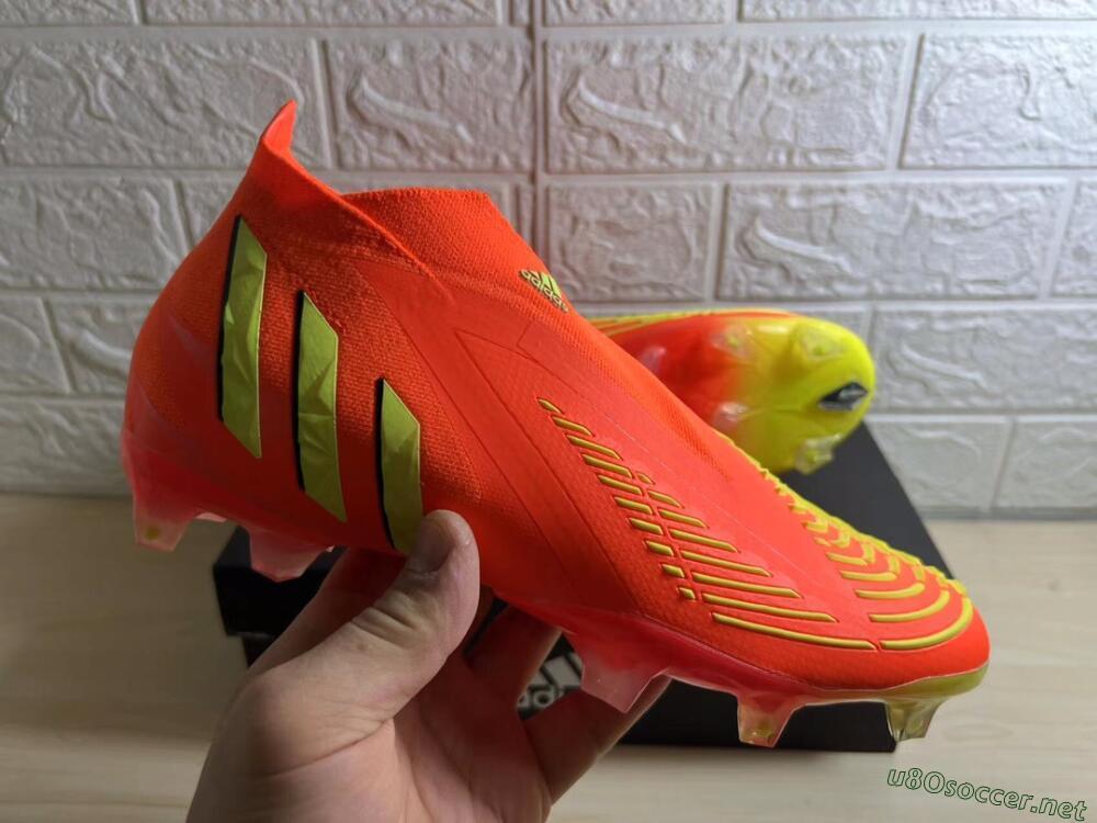 Men's Adidas Predator Edge.1 Low FG Football Boots - Orange/Yellow