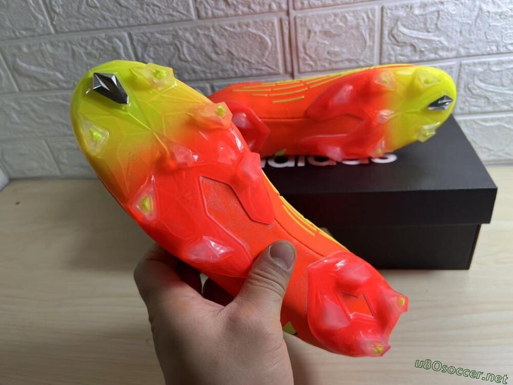 Men's Adidas Predator Edge.1 Low FG Football Boots - Orange/Yellow