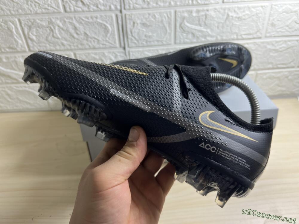 Men's Nike Phantom GT 2 FG Football Boots - Black/Silver/Gold