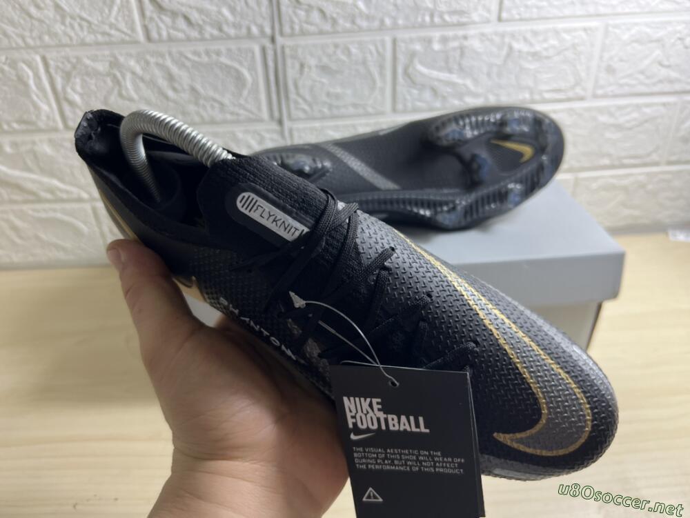 Men's Nike Phantom GT 2 FG Football Boots - Black/Silver/Gold