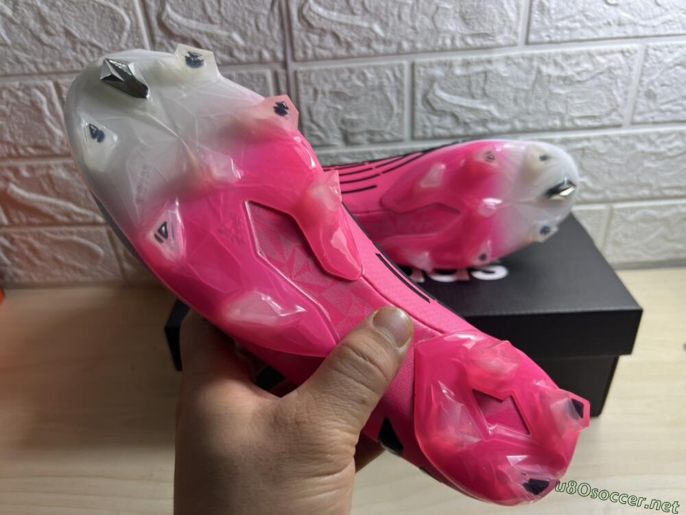 Men's Adidas Predator Edge.1 FG Football Boots - White/Pink