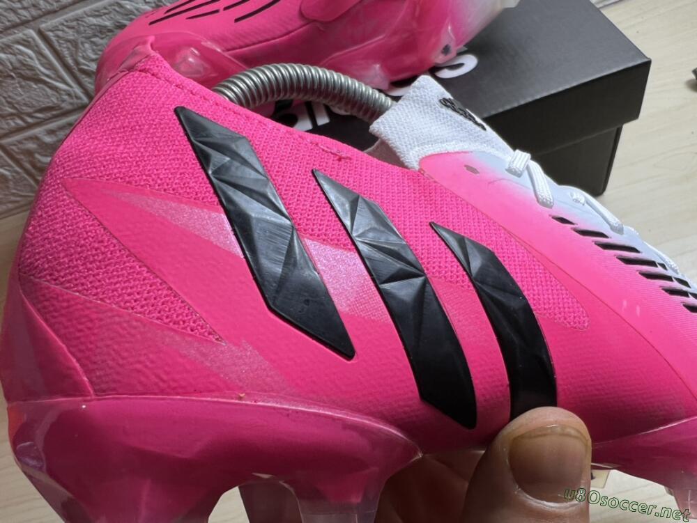 Men's Adidas Predator Edge.1 FG Football Boots - White/Pink