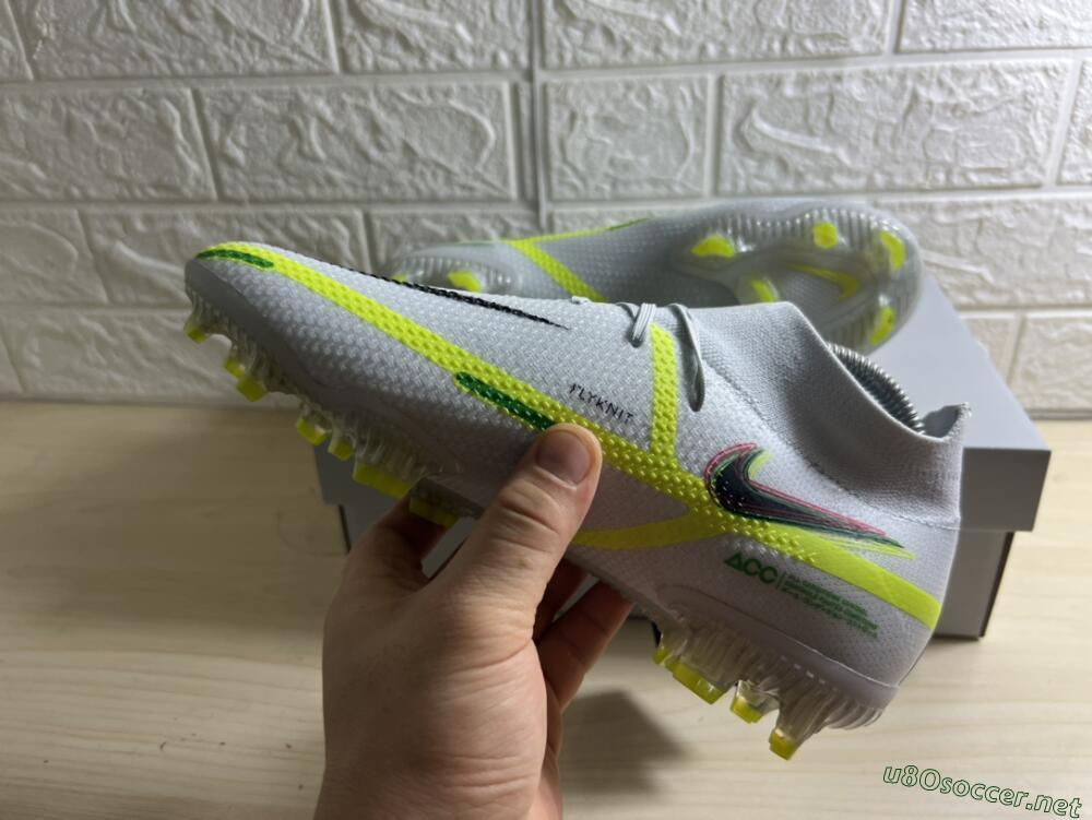 Men's Nike Phantom GT 2 DF Elite FG Football Boots - White/Green