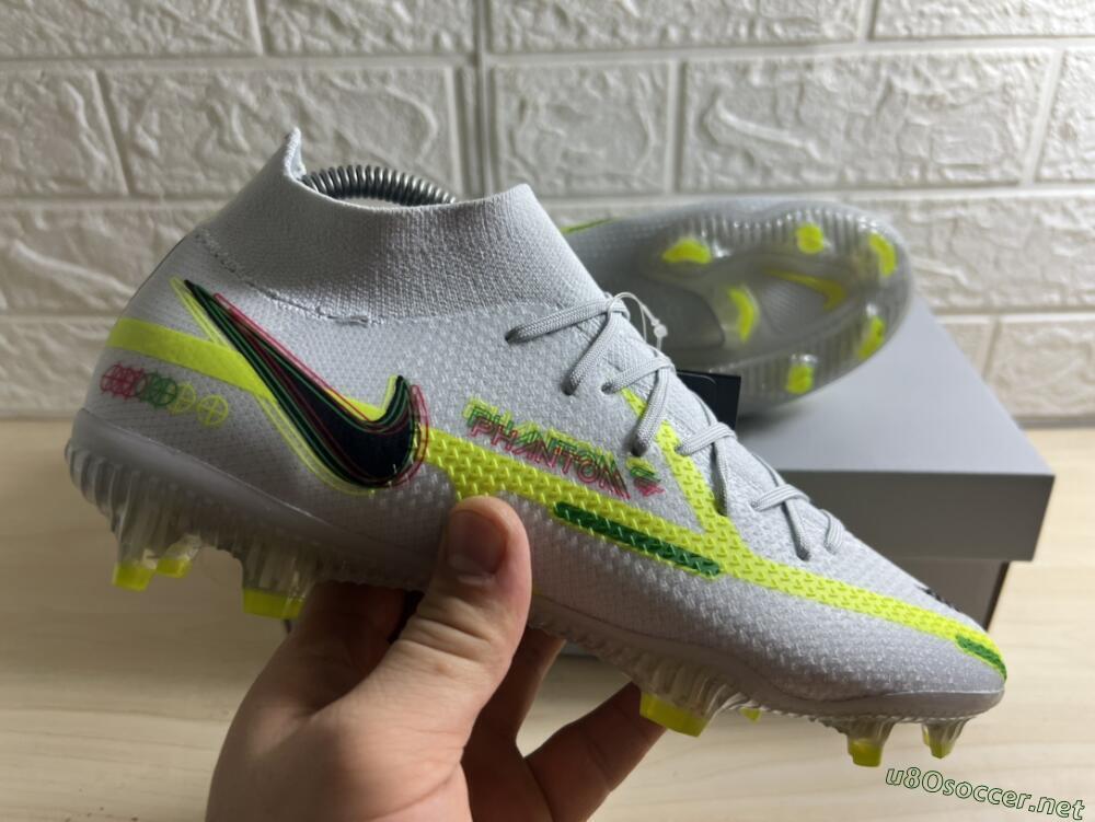 Men's Nike Phantom GT 2 DF Elite FG Football Boots - White/Green