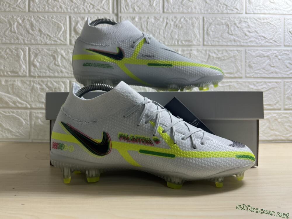 Men's Nike Phantom GT 2 DF Elite FG Football Boots - White/Green