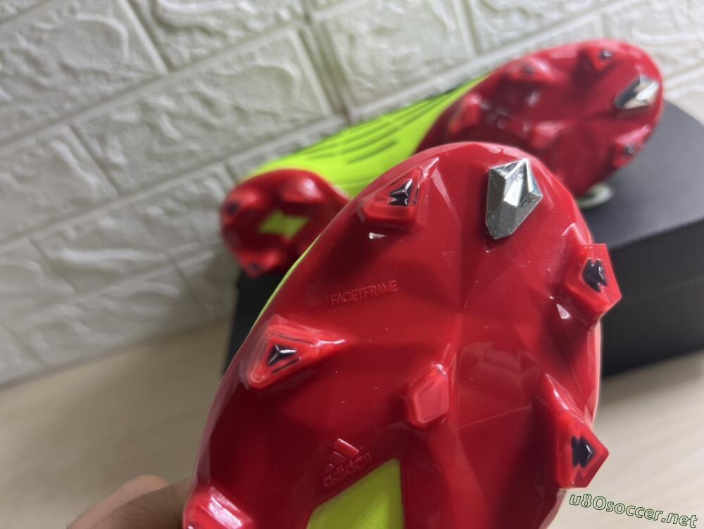 Men's Adidas Predator Edge Geometric+ FG Football Boots - Green/Red