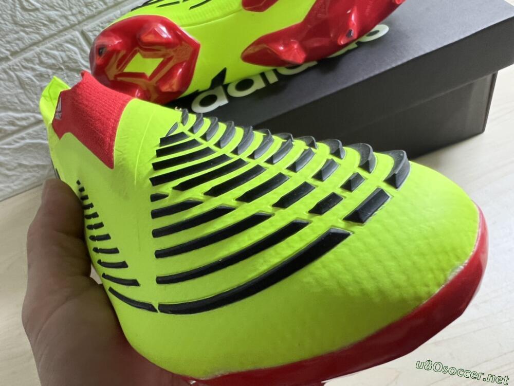 Men's Adidas Predator Edge Geometric+ FG Football Boots - Green/Red