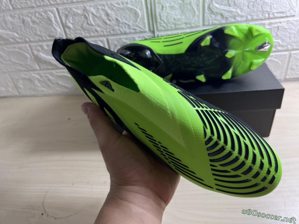 Men's Adidas Predator Edge Geometric+ FG Football Boots - Green/Black