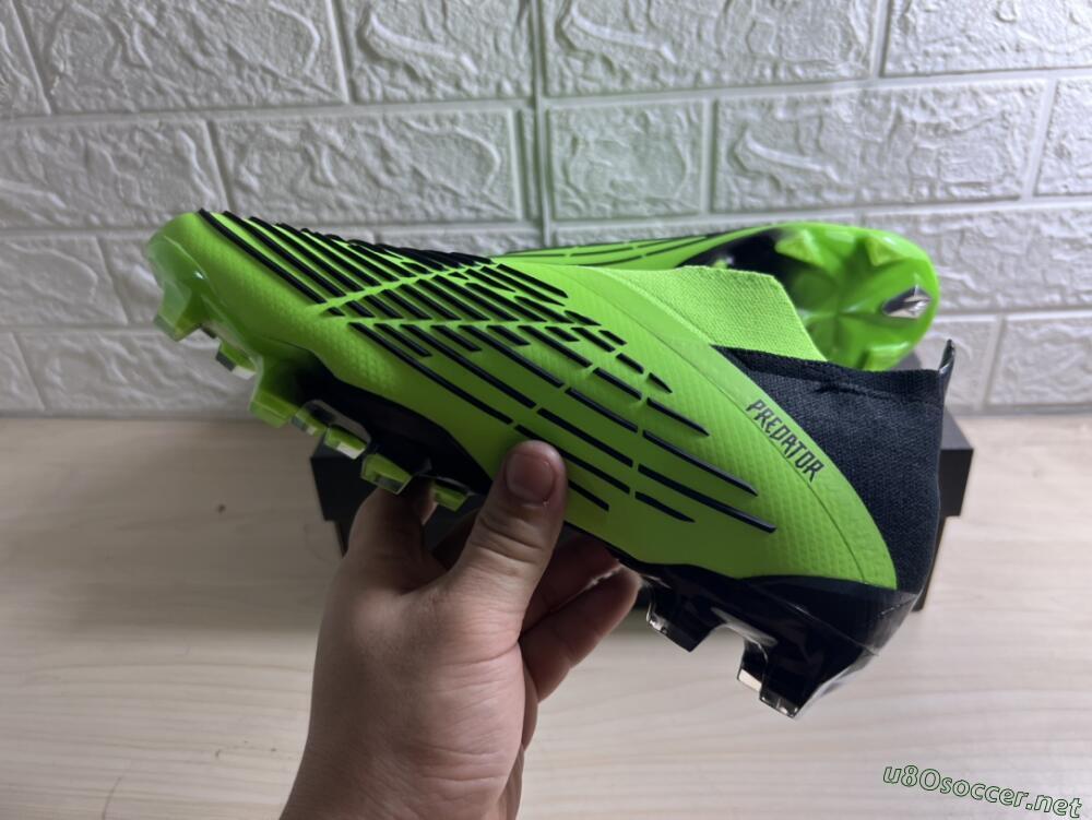 Men's Adidas Predator Edge Geometric+ FG Football Boots - Green/Black
