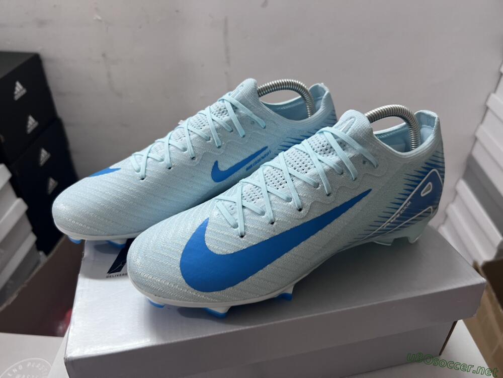Men's Nike Air Zoom Mercurial Vapor 16 Elite FG Football Boots - Jade/White