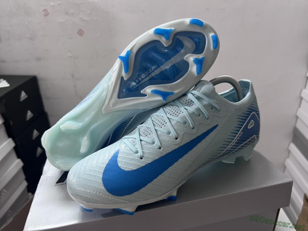 Men's Nike Air Zoom Mercurial Vapor 16 Elite FG Football Boots - Jade/White