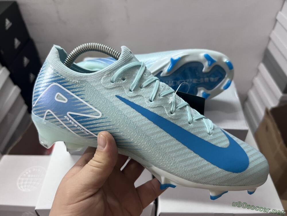 Men's Nike Air Zoom Mercurial Vapor 16 Elite FG Football Boots - Jade/White