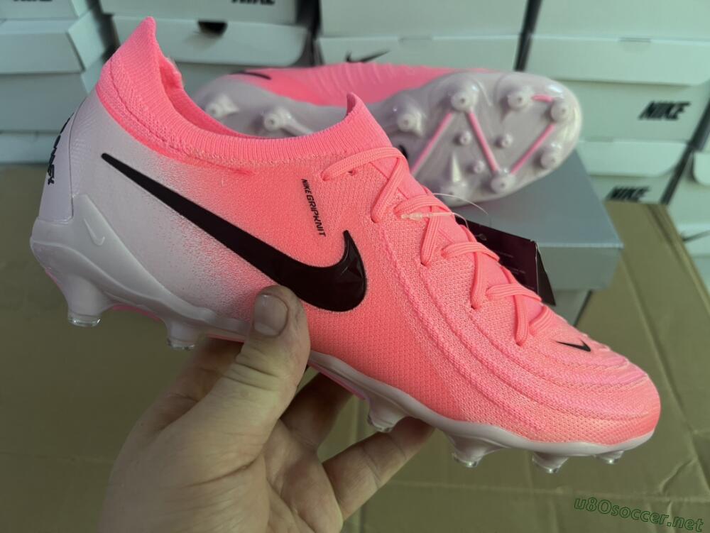 Men's Nike Phantom Luna Elite AG Football Boots - Pink/Black/White