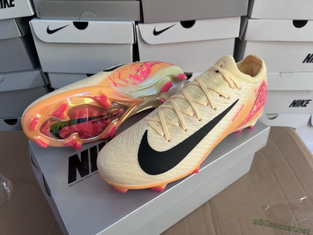 Men's Nike Air Zoom Mercurial Vapor 16 Elite FG Football Boots - Yellow/Black/Pink