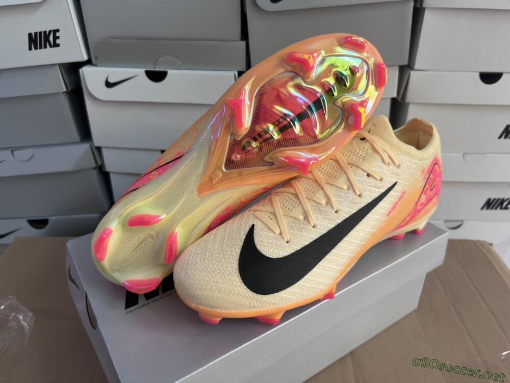 Men's Nike Air Zoom Mercurial Vapor 16 Elite FG Football Boots - Yellow/Black/Pink