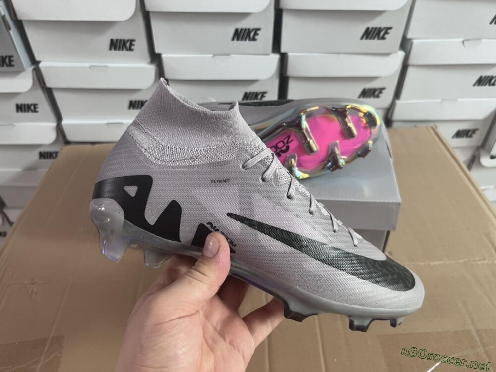 Unisex Nike Air Zoom Mercurial Superfly 9 Elite FG Football Boots - Purple/Black/Gold