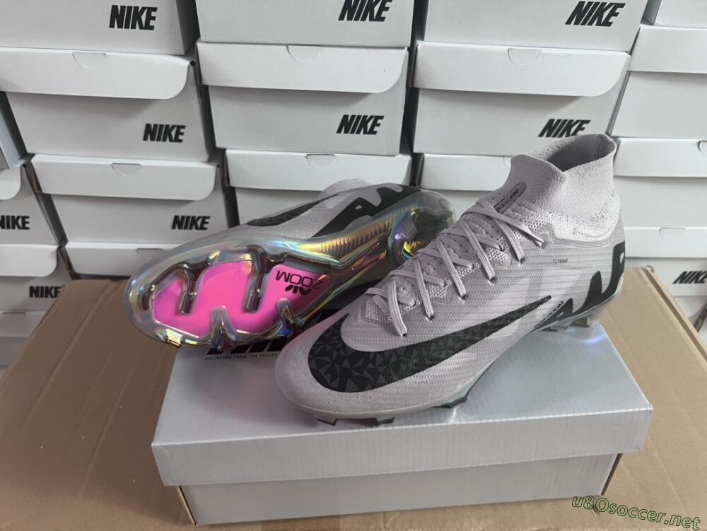 Unisex Nike Air Zoom Mercurial Superfly 9 Elite FG Football Boots - Purple/Black/Gold