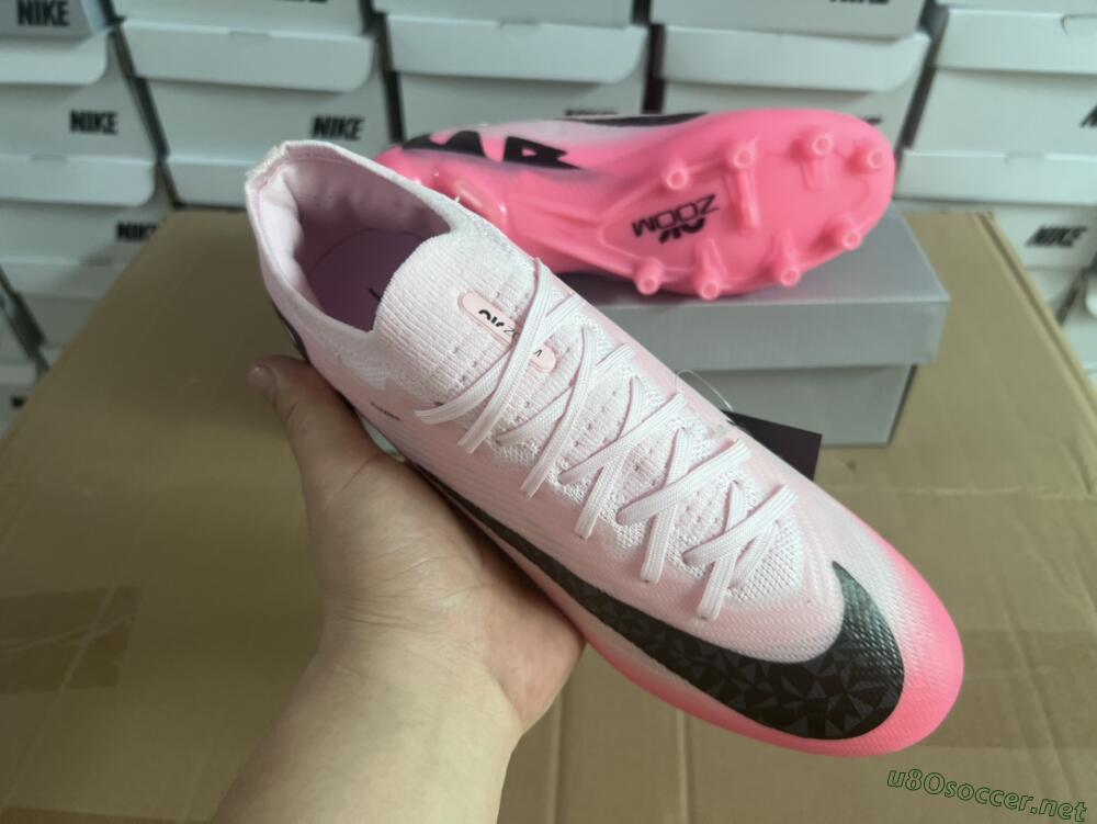Men's Nike Air Zoom Mercurial Vapor 15 Elite FG Football Boots - Pink/Black
