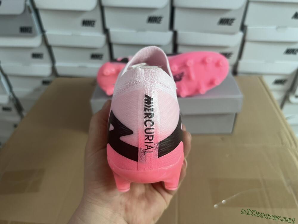 Men's Nike Air Zoom Mercurial Vapor 15 Elite FG Football Boots - Pink/Black