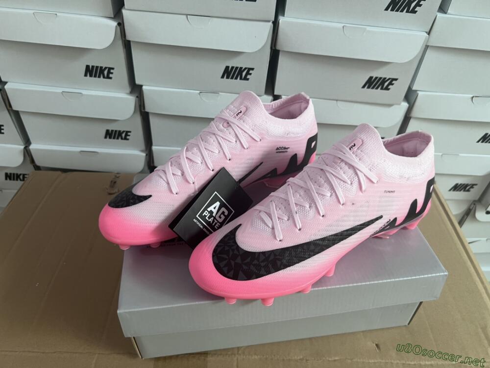 Men's Nike Air Zoom Mercurial Vapor 15 Elite FG Football Boots - Pink/Black