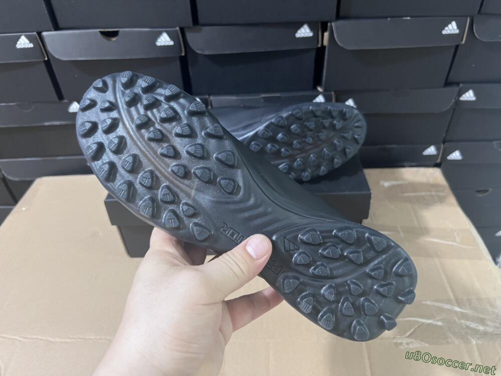 Men's Adidas Predator 24 Elite TF Football Shoes - Black/Silver/Black